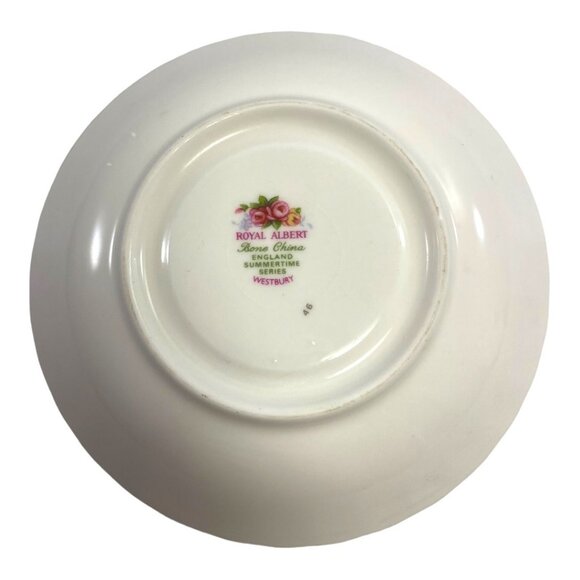 Royal Albert Bone China Teacup & Saucer Westbury Summertime Series England - Picture 8 of 9